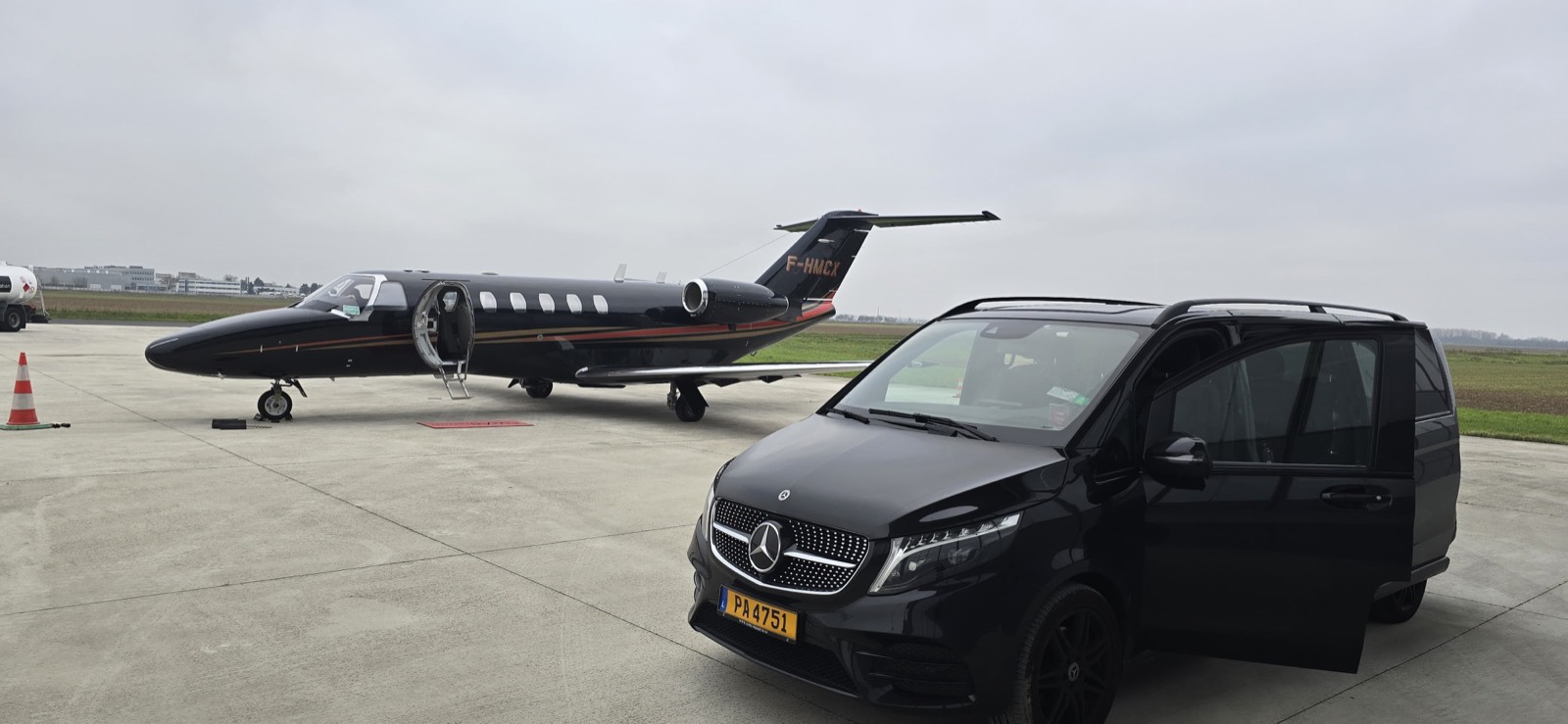 Transfert VIP vers jet privé